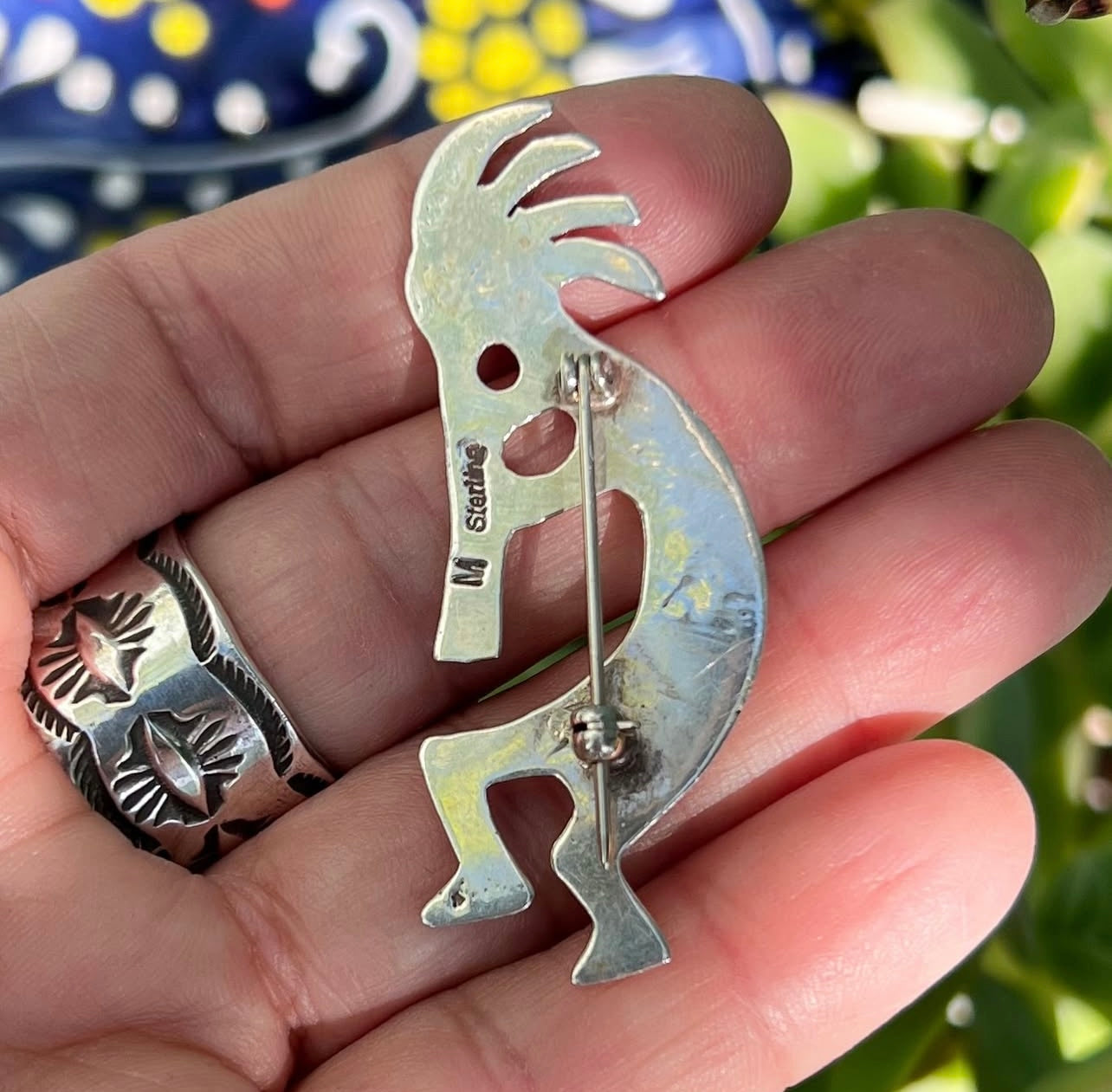 Kokopelli dancer pin