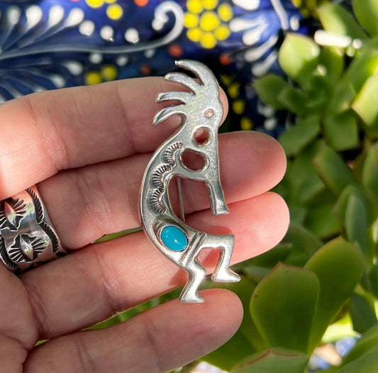 Kokopelli dancer pin