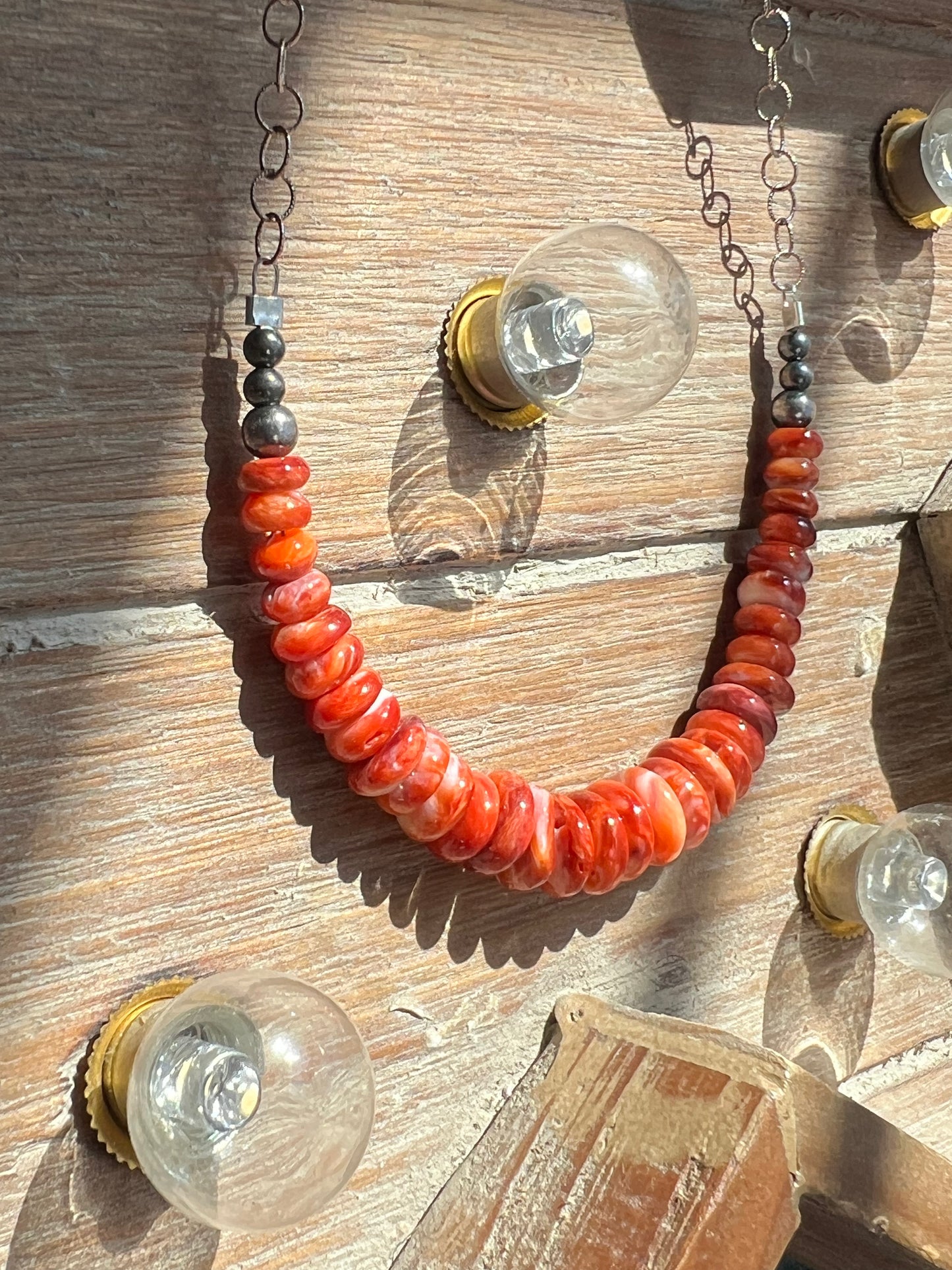 Orange Spiny necklace