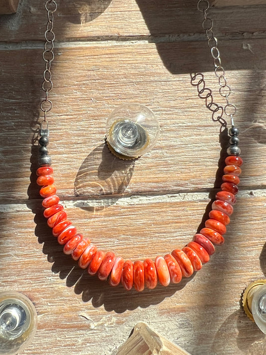 Orange Spiny necklace