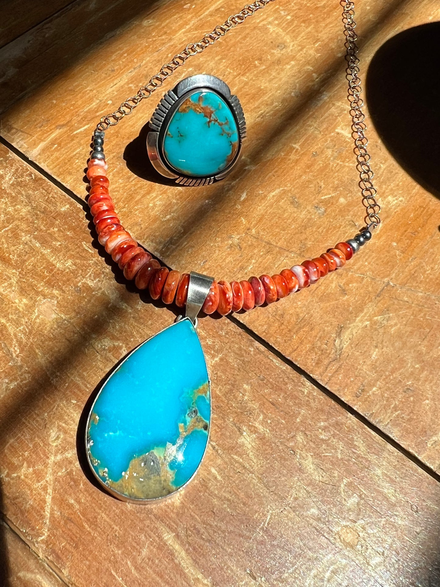 Orange Spiny necklace