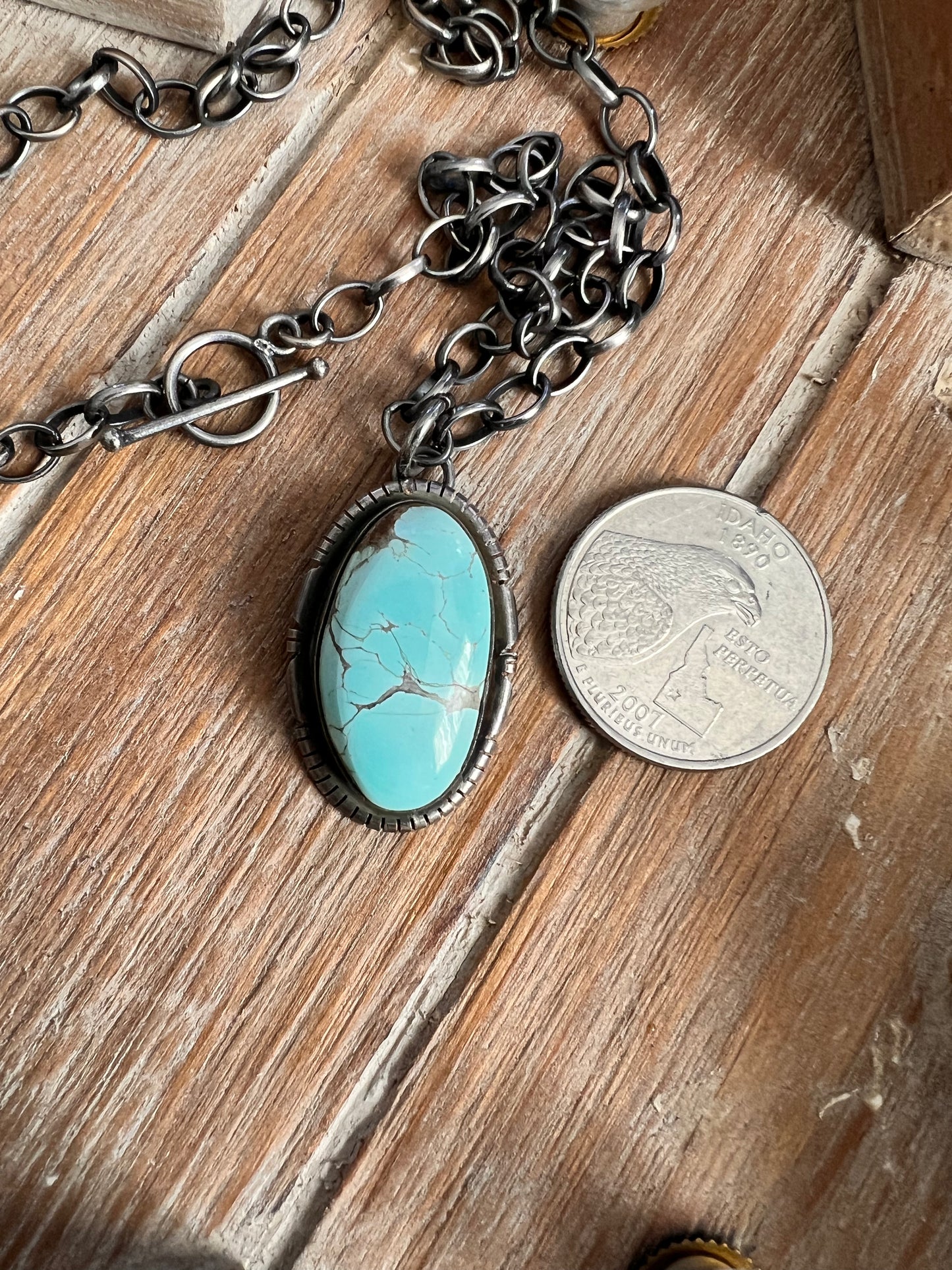 Turquoise Toggle Necklace