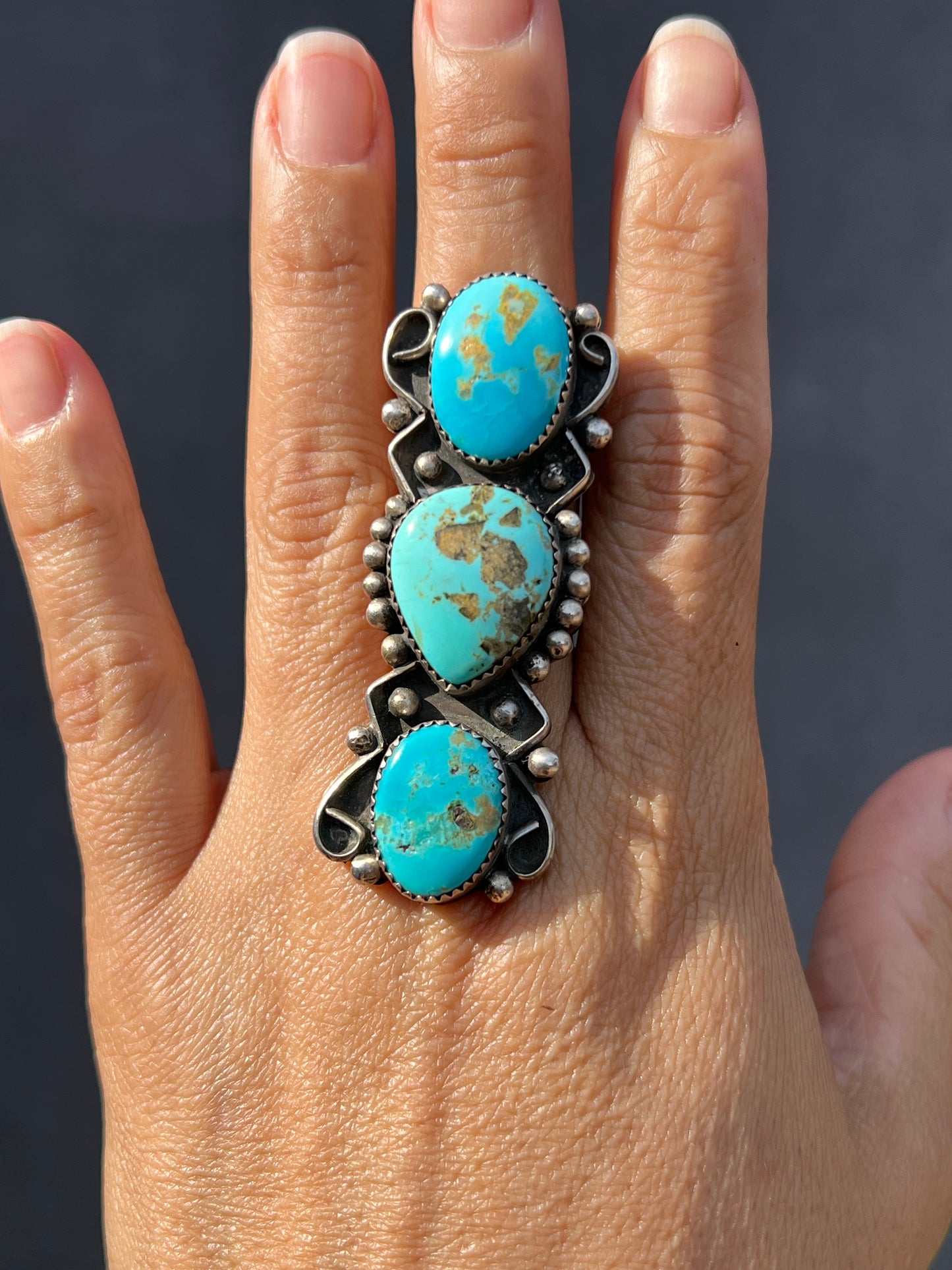 Triple Stone Statement Ring