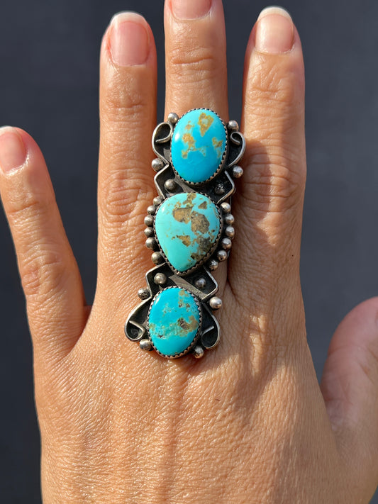 Triple Stone Statement Ring