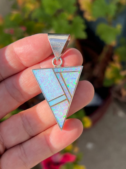 Opal Inlay Pendant
