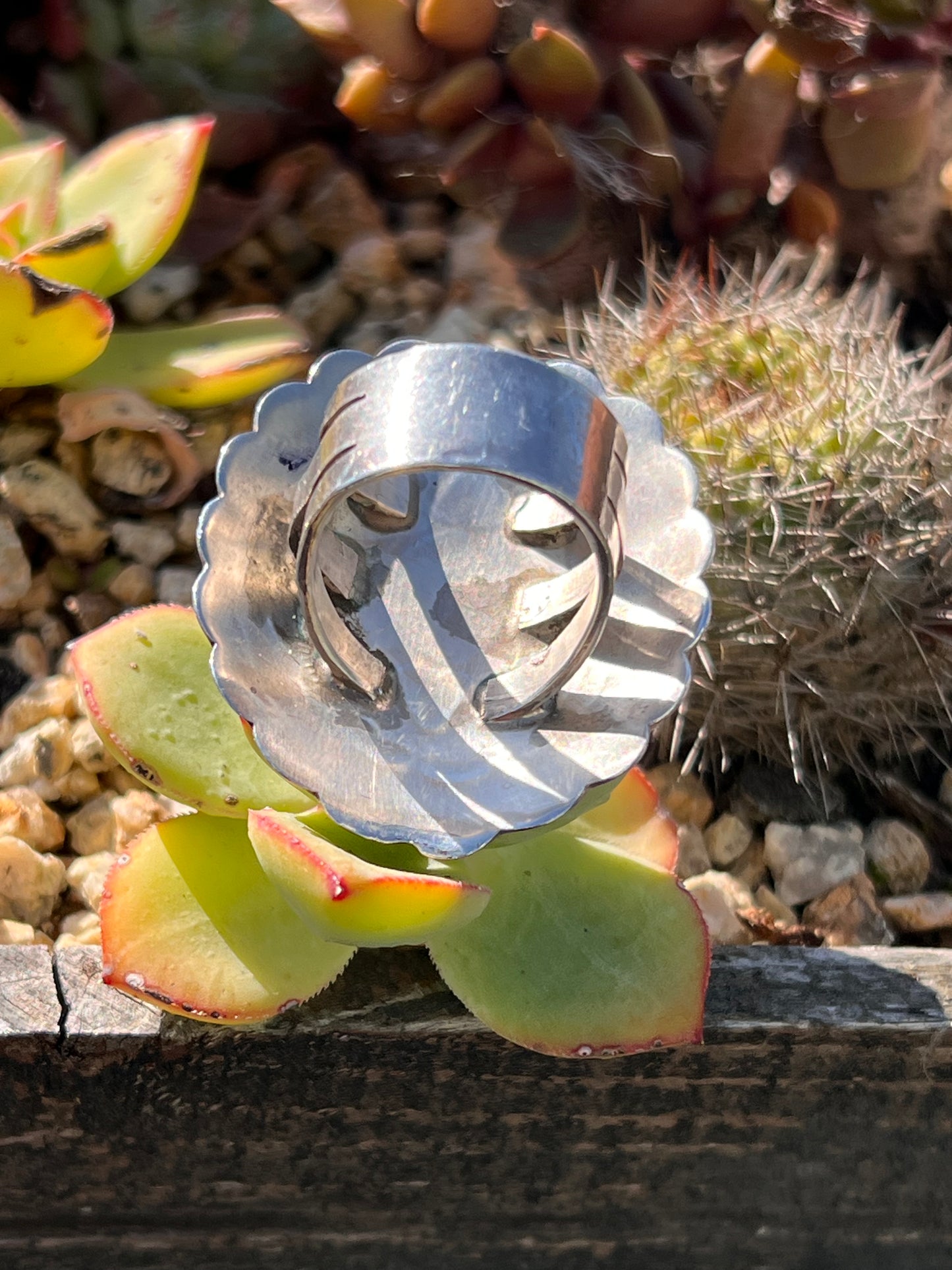 Stamped Concho Ring