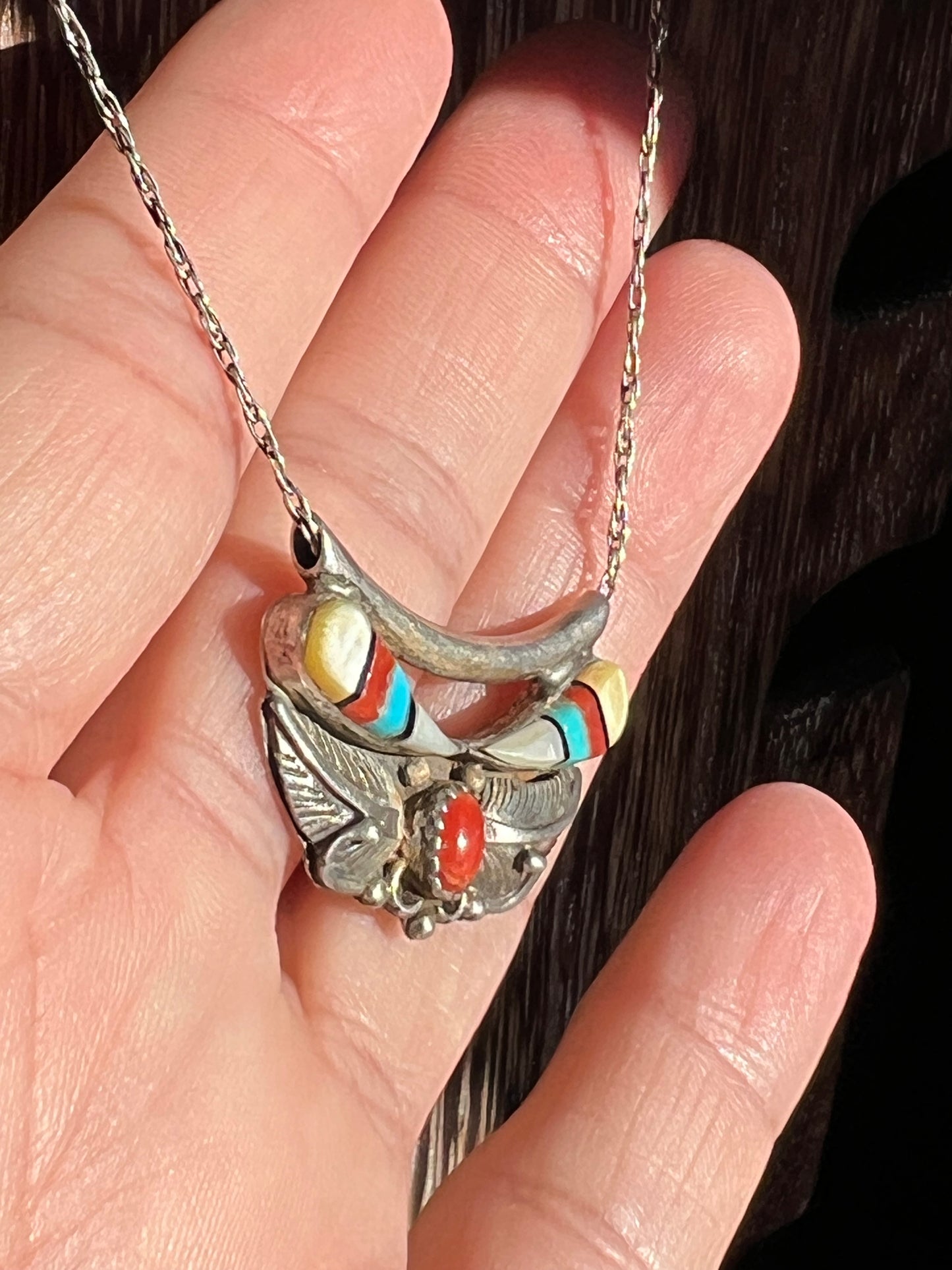 Vintage Navajo Pendant Necklace
